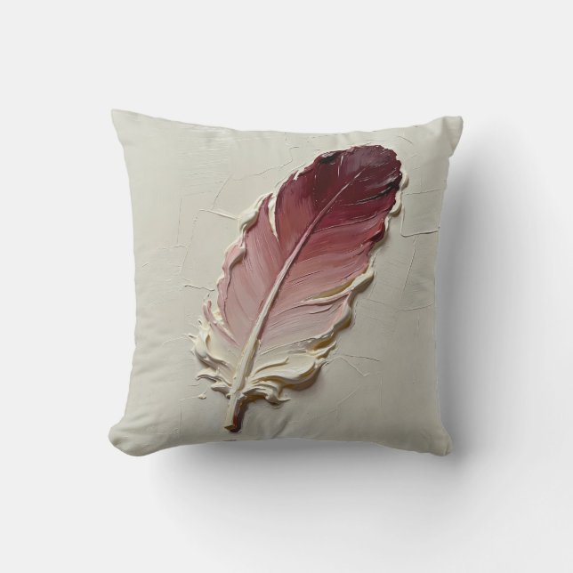 Terracotta Veer Kussen Warm Boho Woonkamer (Voorkant)
