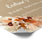 Terracotta verbrand oranje burgundy boho-welkomstt poster (Hoek)