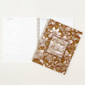 Terracotta Verbrand Oranje Modern botanisch Boho Planner (Display)