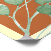 Terracotta verbrand Sinaasappel bruiloft welkom Poster (Hoek)