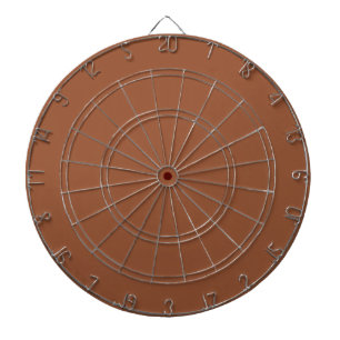 Terracotta verbrand Sinaasappel effen kleur Dartbord