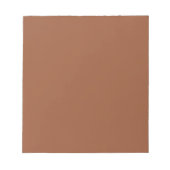 Terracotta verbrand Sinaasappel effen kleur Notitieblok (Voorkant)
