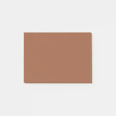 Terracotta verbrand Sinaasappel effen kleur Post-it® Notes (Voorkant)
