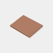 Terracotta verbrand Sinaasappel effen kleur Post-it® Notes (Schuin)