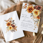 Terracotta Verbrand Sinaasappel Roest Boho Elegant Kaart