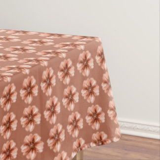 Terracotta Vintage Bloem Herhalend Patroon Tafel Tafelkleed
