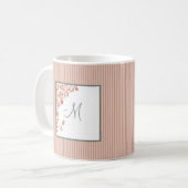 Terracotta Vlindertuin Sage Script Monogram Koffiemok (Voorkant links)
