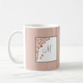 Terracotta Vlindertuin Sage Script Monogram Koffiemok (Links)