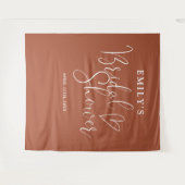 Terracotta Vrijgezellenfeest foto achtergrond Wandkleed (Voorkant (horizontaal))