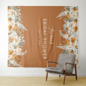 Terracotta Vrijgezellenfeest Foto Booth Backdrop Wandkleed (In Situ (horizontaal))