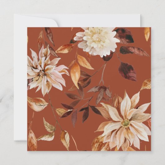 Terracotta Vrijgezellenfeest Kaart (Achterkant)