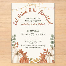Terracotta Warme Herfst Friendsgiving