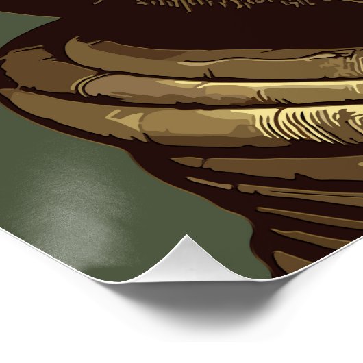 Terracotta Warrior - Oude gouden kunst Perfect Poster (Hoek)