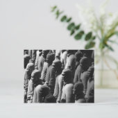 Terracotta Warriors Xian China Fotografie Briefkaart (Staand voorkant)