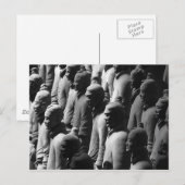 Terracotta Warriors Xian China Fotografie Briefkaart (Voorkant / Achterkant)