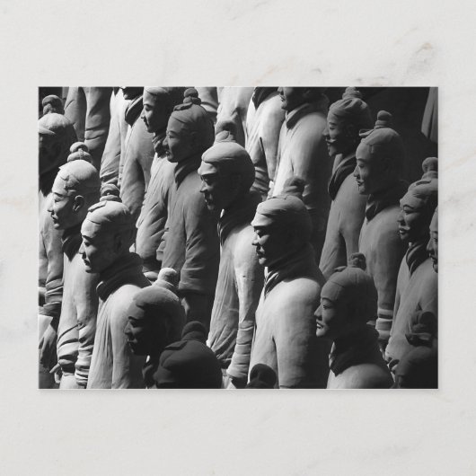 Terracotta Warriors Xian China Fotografie Briefkaart (Voorkant)