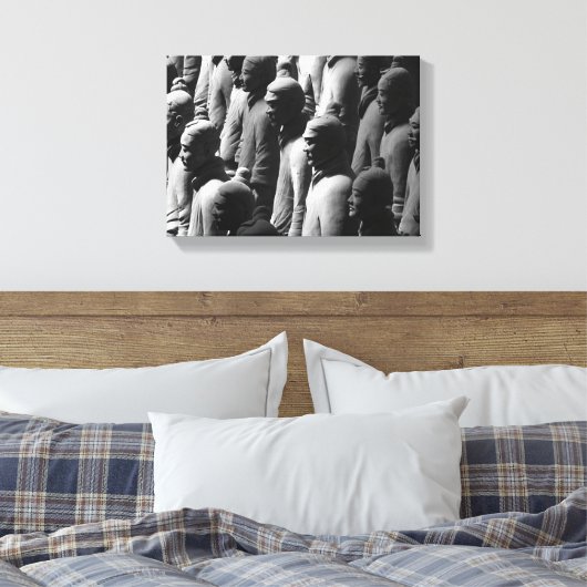 Terracotta Warriors Xian China Fotografie Canvas Afdruk (Insitu (Slaapkamer))
