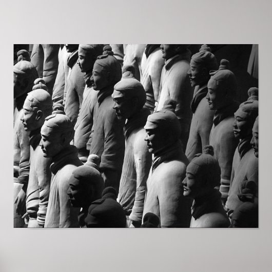 Terracotta Warriors Xian China Fotografie Poster (Voorkant)