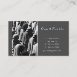 Terracotta Warriors Xian China Fotografie Visitekaartje