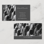 Terracotta Warriors Xian China Fotografie Visitekaartje (Voorkant / Achterkant)