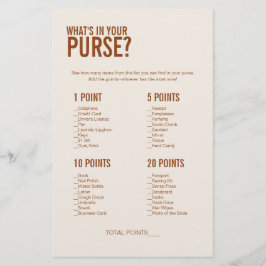 Terracotta Wat zit er in je Purse Vrijgezellenfees