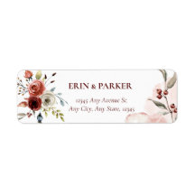 Terracotta Watercolor | Herfst Bloemen 