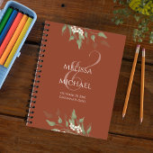 Terracotta Waterverf Bloemenkalligrafie Ampersand Planner