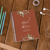 Terracotta Waterverf Bloemenkalligrafie Ampersand Planner