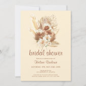 Terracotta Waterverf Floral Boho Vrijgezellenfeest Kaart (Voorkant)