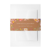 Terracotta Waterverf Floral Fall bruiloft Uitnodigingen Wikkel (Voorkant Voorbeeld)