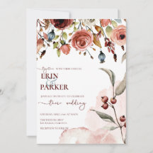 Terracotta Waterverf | Herfst Bloemen 