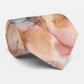 Terracotta Waterverf Modern Chic Stropdas (Opgerold)