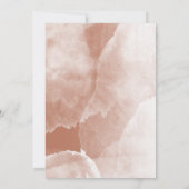 Terracotta waterverf scripttypografie bruiloft save the date (Achterkant)