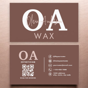 Terracotta Wax Specialist Esthetician QR Code Visitekaartje