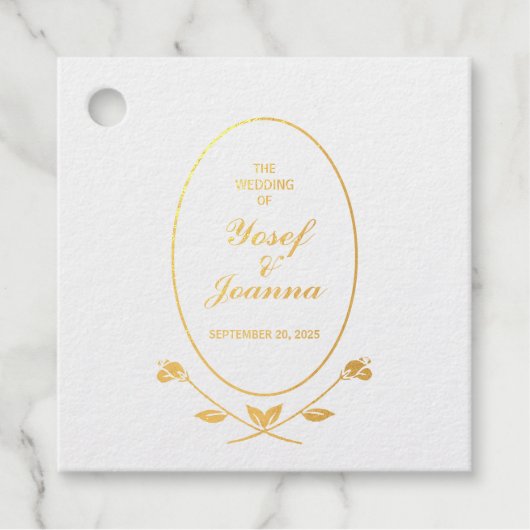 Terracotta Wedding Bedankjes Labels (Voorkant)