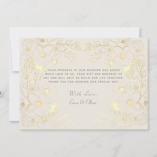 Terracotta Wedding Bedankkaart (Achterkant)