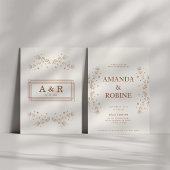 Terracotta Wedding Invitation Kaart