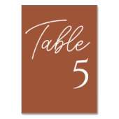 Terracotta Wedding Kaart (Voorkant)