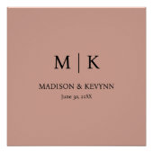 Terracotta Wedding Perfect Poster (Voorkant)