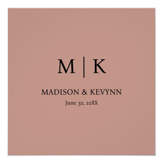 Terracotta Wedding Perfect Poster (Voorkant)