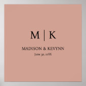 Terracotta Wedding Poster (Voorkant)