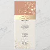 Terracotta Wedding Programmakaart (Voorkant)