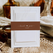 Terracotta Wedding Uitnodigingen Wikkel