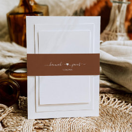 Terracotta Wedding Uitnodigingen Wikkel