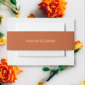 Terracotta Wedding Uitnodigingen Wikkel