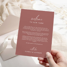 Terracotta Welkomstroute Hartelijk dank