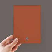 Terracotta & White Modern Typography Wedding Kaart