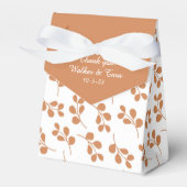 Terracotta White Wedding Bedankdoosjes (Voorkant Zijde)