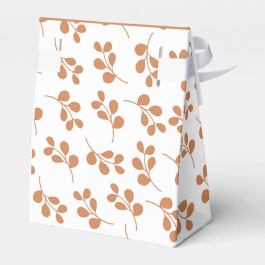 Terracotta White Wedding Bedankdoosjes (Achterkant)