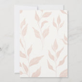 Terracotta Wildbloemen Rustieke bruids thee douche Kaart (Achterkant)